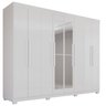 Guarda-roupa 8 Portas com Espelho 4 Gavetas Milano - 3