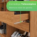 Ver mais imagens de Guarda-roupa 8 Portas com Espelho 4 Gavetas Milano