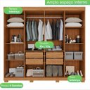 Ver imagem 7 de Guarda-roupa 8 Portas com Espelho 4 Gavetas Milano