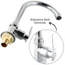 Ver imagem 4 de Torneira Cozinha Bancada Cromada Pia Simples Alavanca Inox