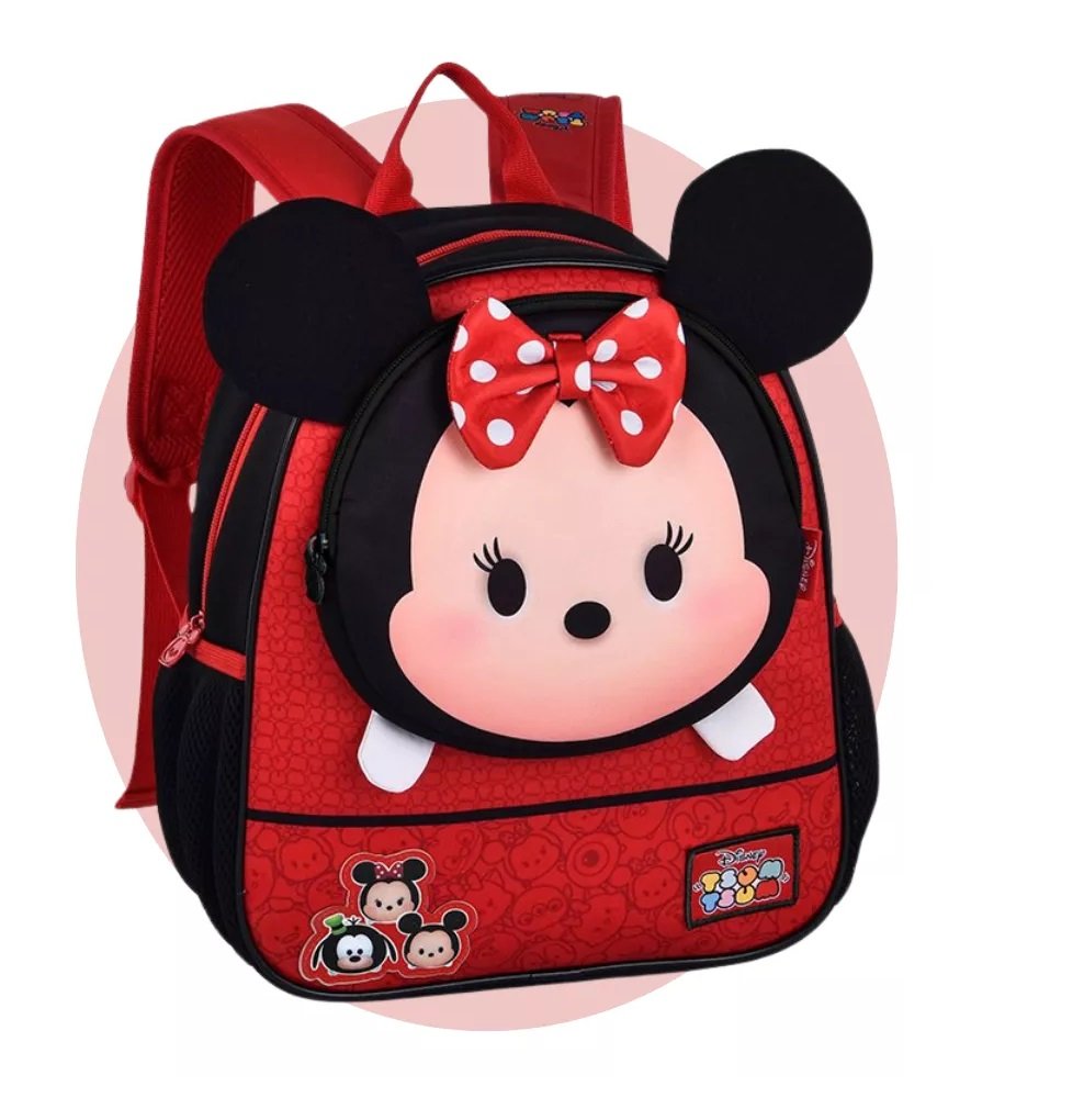 Mochila Minnie Infantil Escolar Passeio para Costas Diversão
