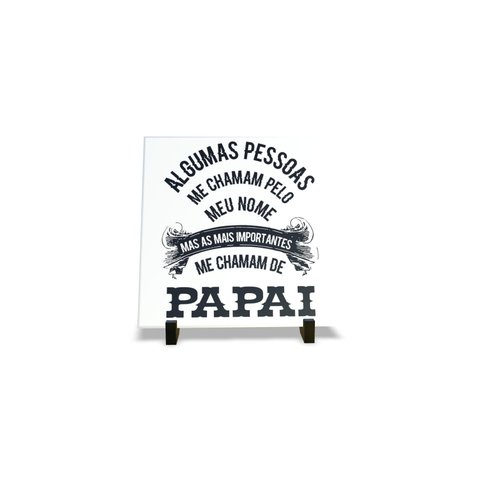 Porta Retrato Dia Dos Pais Decorativo em Azulejo Personalizados