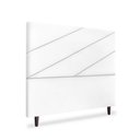 Ver imagem 2 de Cabeceira Estofada Queen Cristal 160cm Suede Branco