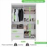 Guarda-roupa 4 Portas 2 Gavetas Dubai Plus - 5