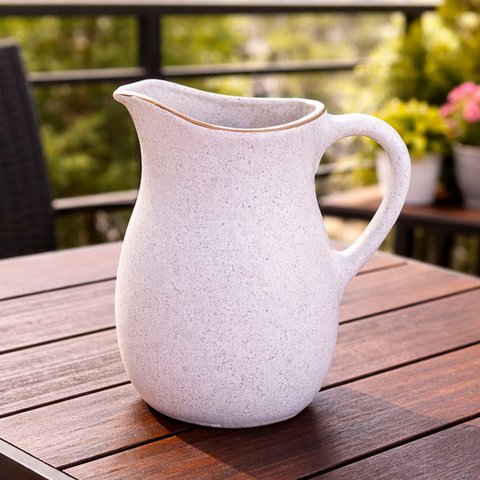 Jarra Leiteira Corona Orion Decorativo em Cerâmica de 1600ml