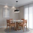 Ver imagem 5 de Conjunto de Jantar Mesa c/Vidro Bennett 4 Cadeiras New Ella - Caramelo