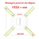 Ver imagem 6 de SUPORTE TV 10" a 42" 200X200 2 MOV PRETO