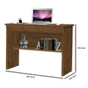 Ver imagem 3 de Mesa / Escrivaninha Or para Estudo 1 Gaveta Ampla com Chave Cor Canela Romar
