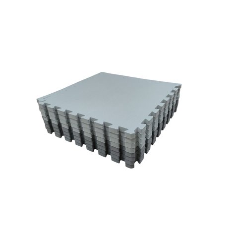 Kit 12 Tatame Eva 50x50x3cm 30mm Linha Premium Tons de Cinza