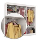 Ver imagem 3 de Closet Casal Reis 2 Gavetas 5 Prateleiras Carioca Móveis