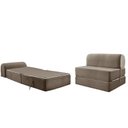Ver imagem 1 de Sofá Cama Casal New Extra Suede Cinza - Paropas