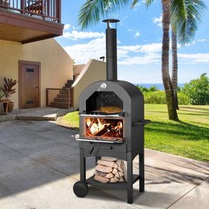 Forno de Pizza À Lenha Portátil com Capa e Acessórios Navalha