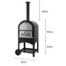 Forno de Pizza À Lenha Portátil com Capa e Acessórios Navalha - 7
