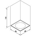 Ver imagem 2 de Spot de Sobrepor Newline Cube Par 20 E27 Bivolt Branco Preto