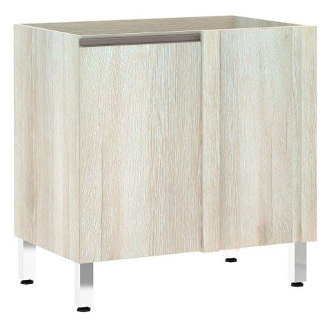 Balcão De Cozinha S/ Tampo Canto Reto Luciane 80cm Legno