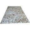 Tapete de Couro Bege Misto 2,00x3,00 sem Borda Quadros 5x5cm - 1