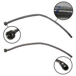 Engate Rabicho Monocomando Par Mangueira Agua Quente Fria Flexivel Misturador Pia Torneira - 4