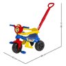 Carrinho de Passeio com Pedal Infantil Kemotoca Baby - Diversão e Segurança Cor:dog Azul - 8