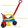 Carrinho de Passeio com Pedal Infantil Kemotoca Baby - Diversão e Segurança Cor:dog Azul - 4