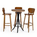 Ver imagem 1 de Mesa para Varanda Alta Redonda com 3 Lugares Imbuia