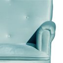 Ver imagem 4 de Poltrona Amamentação com Puff Laura Suede Azul Turquesa - Lm Decor