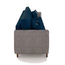 Ver imagem 6 de Sofá Montecarlo 2 Lugares 212cm Veludo/pu Azul/cinza
