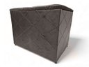 Ver imagem 3 de Puff Baú c/ Botão Banqueta Suede Organizar Decorar 55cm Marrom Trançado