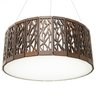 Lustre Decorativo Madeira Pendente Copacabana Red 45cm - 1