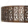 Lustre Decorativo Madeira Pendente Copacabana Red 45cm - 5