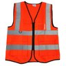 Colete Sinalizador Refletivo Segurança Trabalho EPI Blusao Fluorescente Bolsos Ziper Obra Transito G - 12