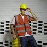 Colete Sinalizador Refletivo Segurança Trabalho EPI Blusao Fluorescente Bolsos Ziper Obra Transito G - 11