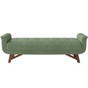 Ver imagem 3 de Puff Recamier Decorativo com Pés em Madeira 160 Cm Itália P05 Bouclê Oliva - Lyam Decor