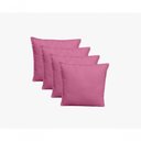 Ver imagem 1 de Kit 4 Almofadas Decorativas Cheias com Ziper Suede Rosê