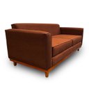 Ver imagem 6 de Sofá Ulisses 2 Lugares Moderno Linho Premium Base Madeira Minimalista Confortável Reforçado