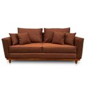 Ver imagem 5 de Sofá Ulisses 2 Lugares Moderno Linho Premium Base Madeira Minimalista Confortável Reforçado