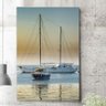 Placa Decorativa Barcos no Mar Por do Sol-30X45Cm - 1
