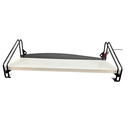 Ver imagem 2 de Nicho Prateleira 16 Cm X 49 Cm - Super Luxo C/suporte Preto