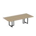 Ver imagem 1 de Mesa Reunião 260x120cm MR2600P25TUB Marrom/Noce Marromle/Preto