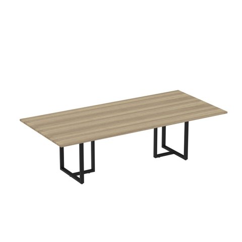 Mesa Reunião 260x120cm MR2600P25TUB Marrom/Noce Marromle/Preto