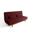 Ver mais imagens de Sofá Cama 3 Lugares em Suede Tokio Yescasa