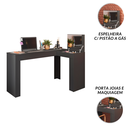 Ver imagem 5 de Escrivaninha Penteadeira Camarim Jade Quarto Luxo Maquiagem de Canto Premium Cor Preto