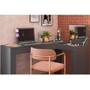 Ver imagem 3 de Escrivaninha Penteadeira Camarim Jade Quarto Luxo Maquiagem de Canto Premium Cor Preto