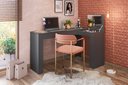 Ver imagem 2 de Escrivaninha Penteadeira Camarim Jade Quarto Luxo Maquiagem de Canto Premium Cor Preto