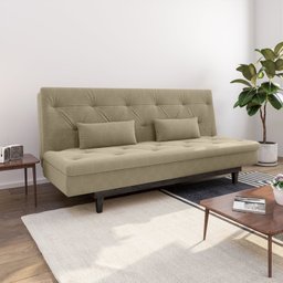 Sofá Cama 3 Lugares em Suede Tokio Yescasa - 1