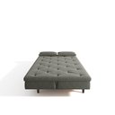 Ver imagem 7 de Sofá Cama 3 Lugares em Suede Tokio Yescasa Cinza/Tabaco