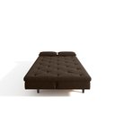 Ver imagem 7 de Sofá Cama 3 Lugares em Suede Tokio Yescasa Marrom/Tabaco