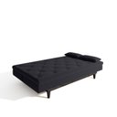Ver imagem 6 de Sofá Cama 3 Lugares em Suede Tokio Yescasa