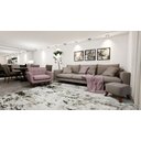 Ver imagem 3 de Poltrona Pétala Base Giratória Ferro e Madeira em Linho:03-castor