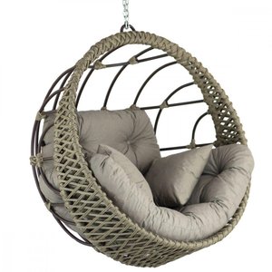 Balanço Corda Náutica Suspenso em Alumínio Trama Original Terra Cota