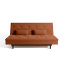 Ver imagem 5 de Sofá Cama 3 Lugares em Suede Tokio Yescasa Laranja/Tabaco